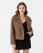 Charlotte - Women's Oversized Wool Blazer Coat