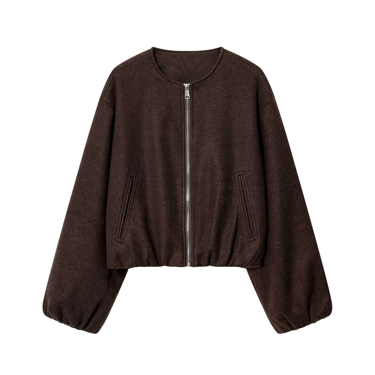 Cherry - Women's Zip Front Cropped Jacket 5