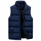 Chet - Men's Quilted Stand Collar Lightweight Vest