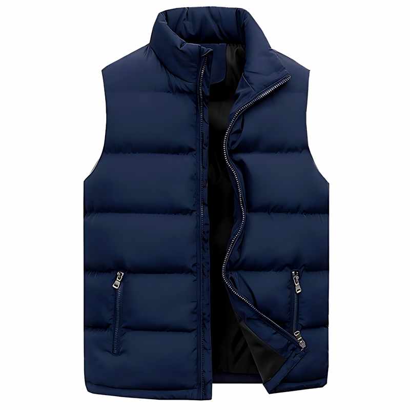 Chet - Men's Quilted Stand Collar Lightweight Vest