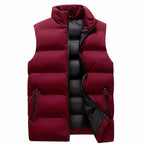 Chet - Men's Quilted Stand Collar Lightweight Vest