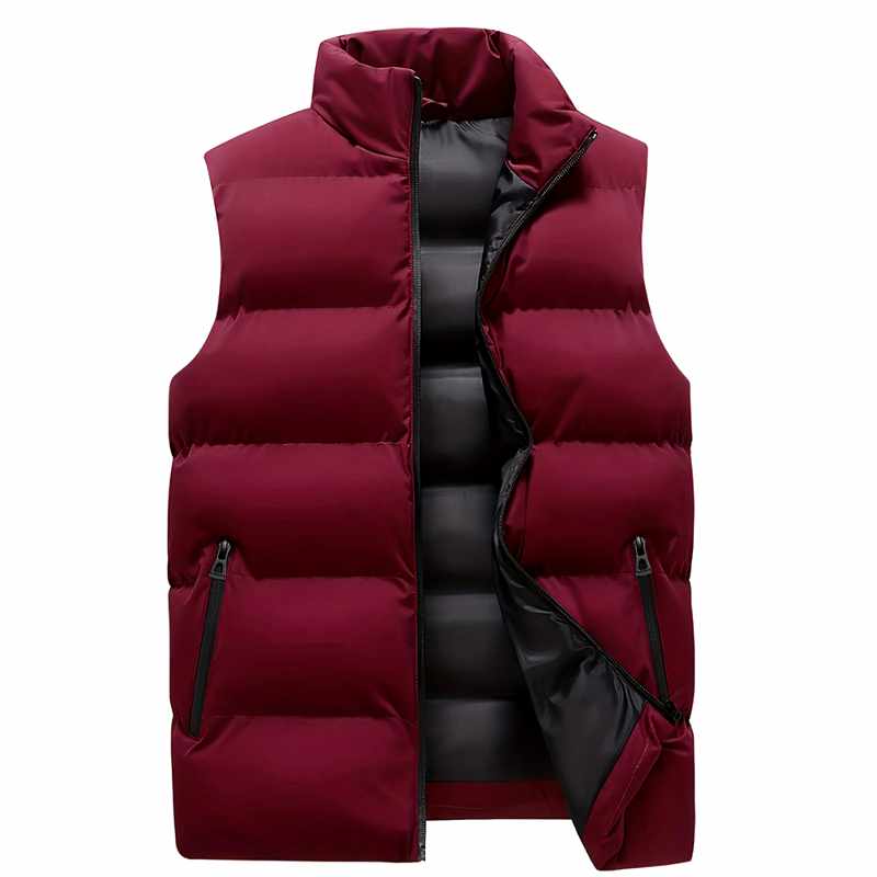 Chet - Men's Quilted Stand Collar Lightweight Vest