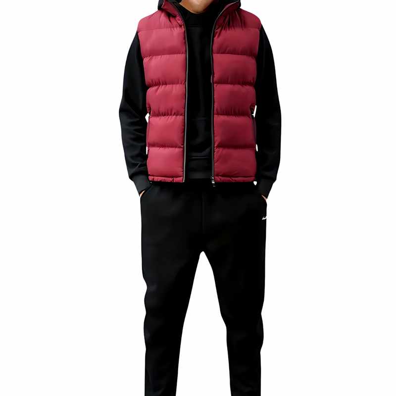 Chet - Men's Quilted Stand Collar Lightweight Vest