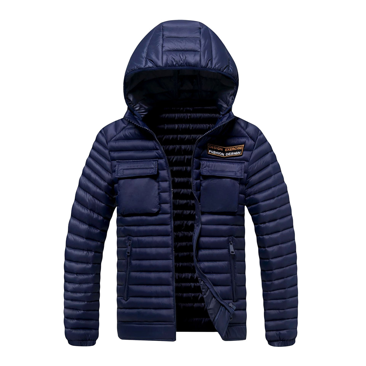 Christopher - Men's Hooded Puffer Jacket with Utility Pockets 2
