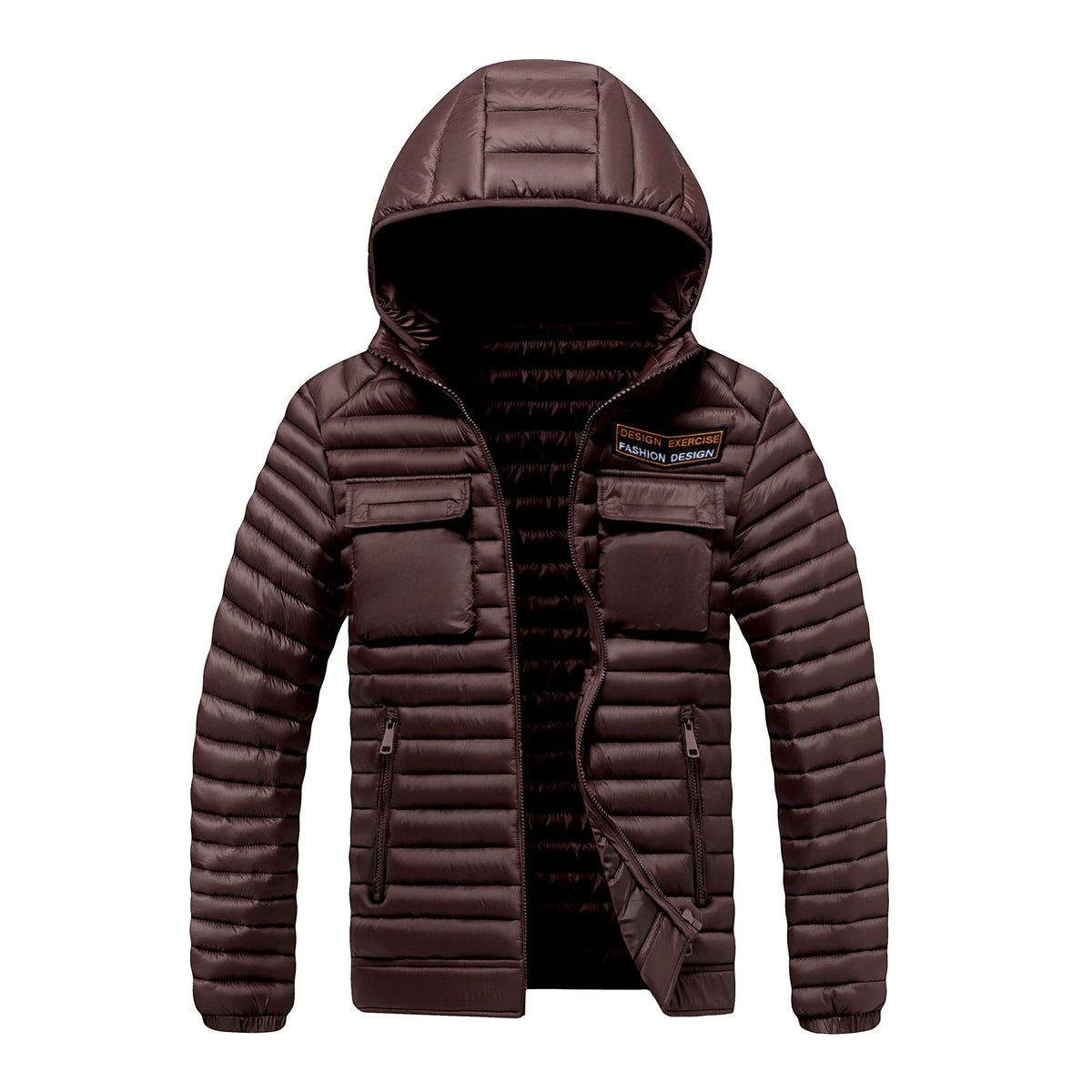 Christopher - Men's Hooded Puffer Jacket with Utility Pockets 3