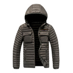 Christopher - Men's Hooded Puffer Jacket with Utility Pockets 4