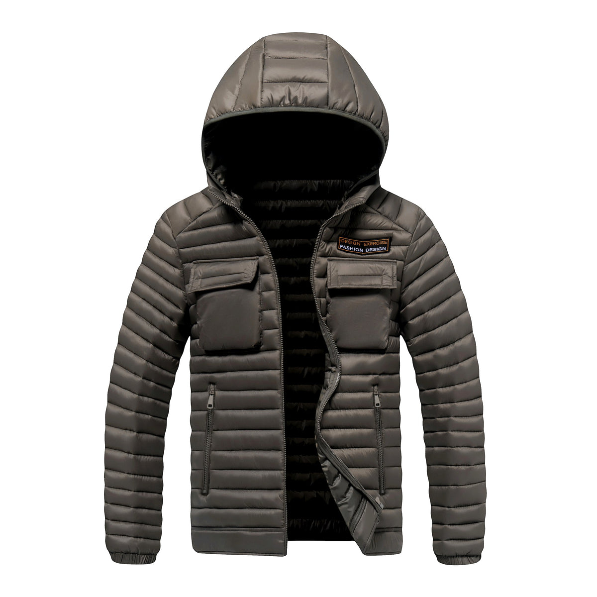 Christopher - Men's Hooded Puffer Jacket with Utility Pockets 4