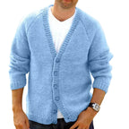 Christopher - Men's Ribbed Trim Knit Cardigan 5
