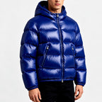 Clark - Men's Glossy Hooded Full Zip Winter Puffer Jacket 2