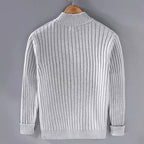 Clement - Men's Striped Ribbed Lightweight Cardigan 5