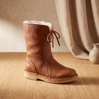 Clover - Women's Lace-Up Fleece-Lined Mid-Calf Boots