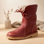 Clover - Women's Lace-Up Fleece-Lined Mid-Calf Boots