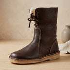 Clover - Women's Lace-Up Fleece-Lined Mid-Calf Boots