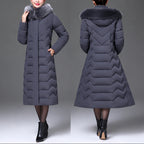 Colbie - Women's Tailored Faux-Fur Trim Padded Coat 13