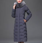 Colbie - Women's Tailored Faux-Fur Trim Padded Coat 2