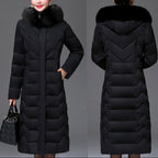 Colbie - Women's Tailored Faux-Fur Trim Padded Coat 5