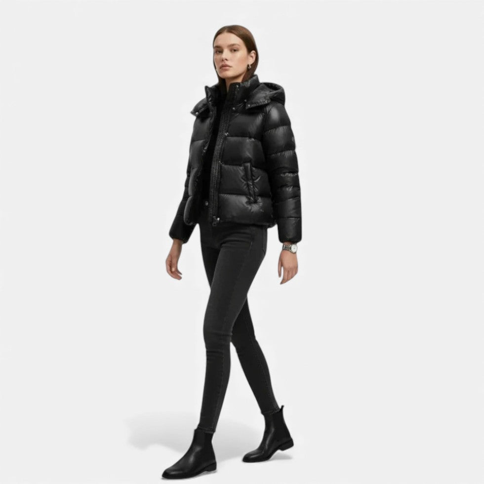 Constanza - Women's Quilted Puffer Jacket with Hood