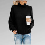 Cora - Women's Chunky Mock Neck Oversized Sweater 3