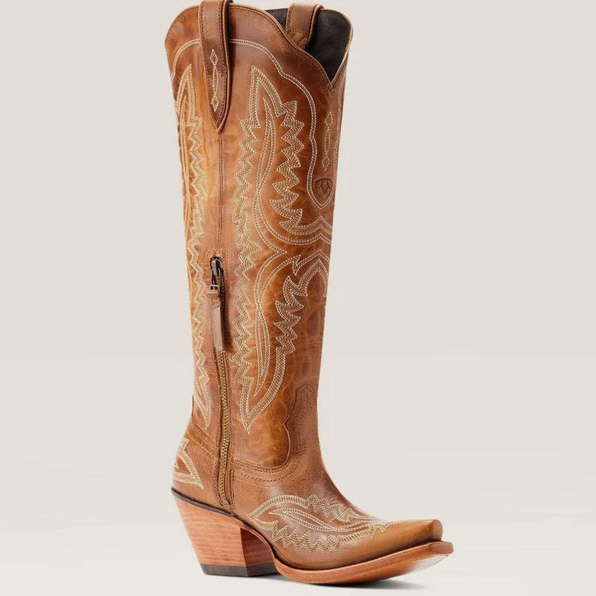 Cordelia - Women's Pointed-Toe Tall Embroidered Cowboy Boots