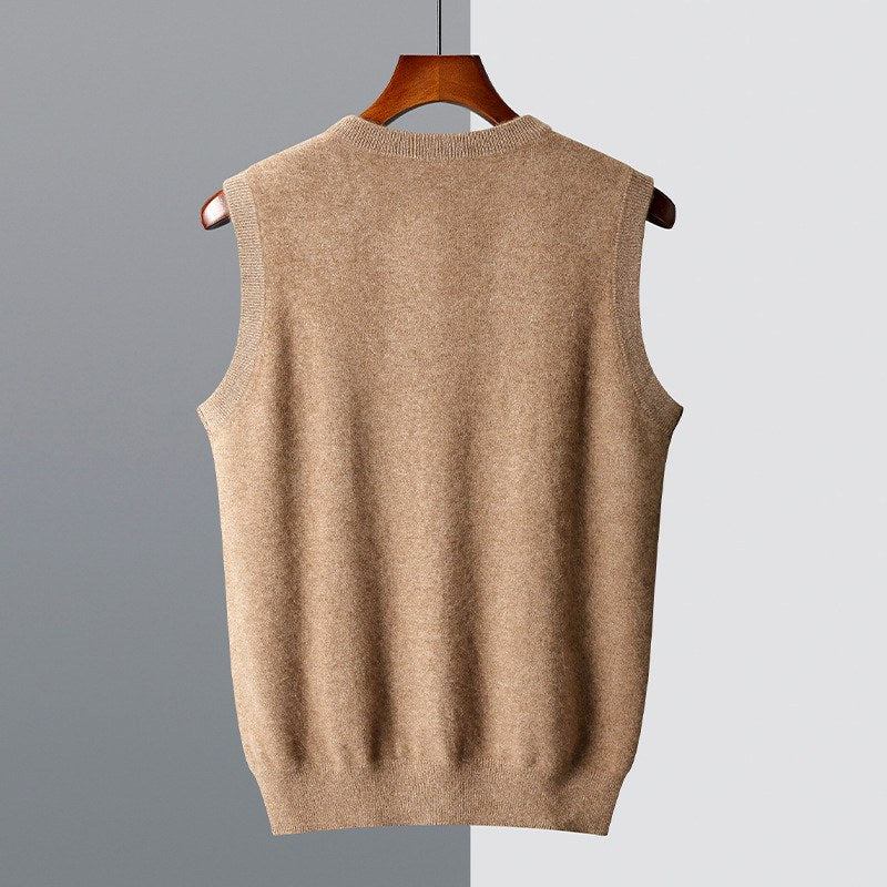 Creed - Men’s Ribbed Trim Wool Vest 8