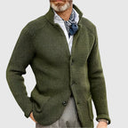 Damian - Men's Ribbed Knit Blazer Cardigan