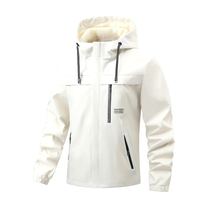Dani - Men's Hooded Rain Jacket Windbreaker with Zip Pockets 1