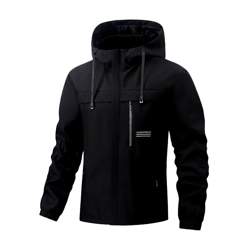 Dani - Men's Hooded Rain Jacket Windbreaker with Zip Pockets 2