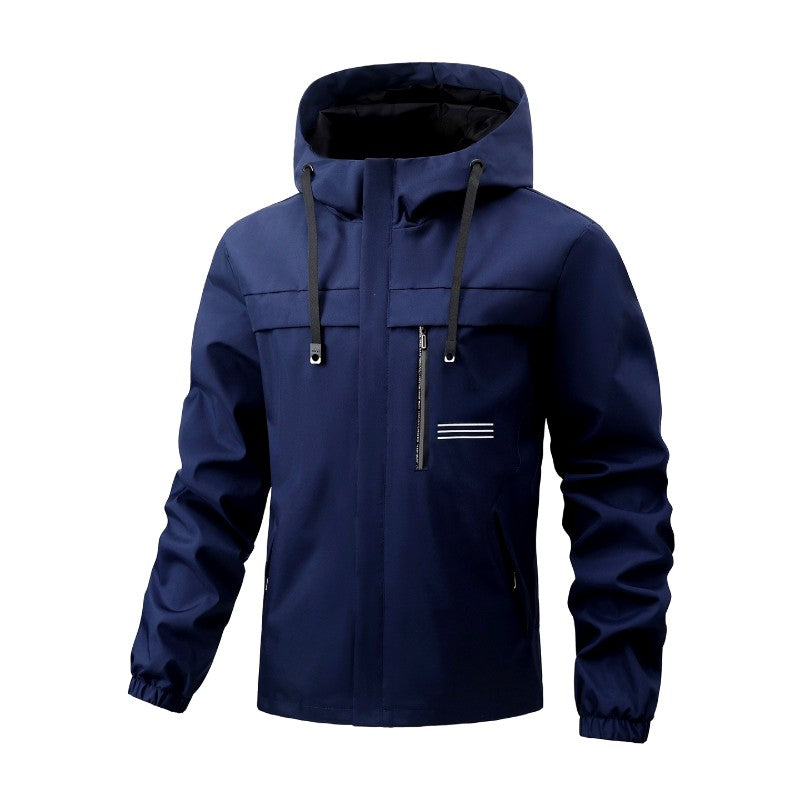Dani - Men's Hooded Rain Jacket Windbreaker with Zip Pockets 3