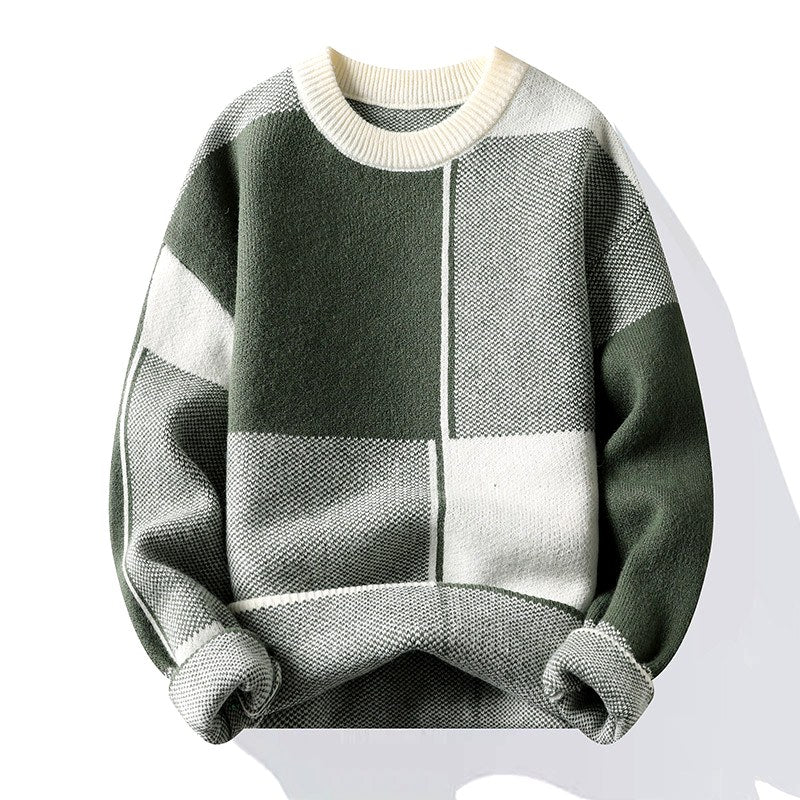 Dante - Men's Textured Color Block Pullover 2