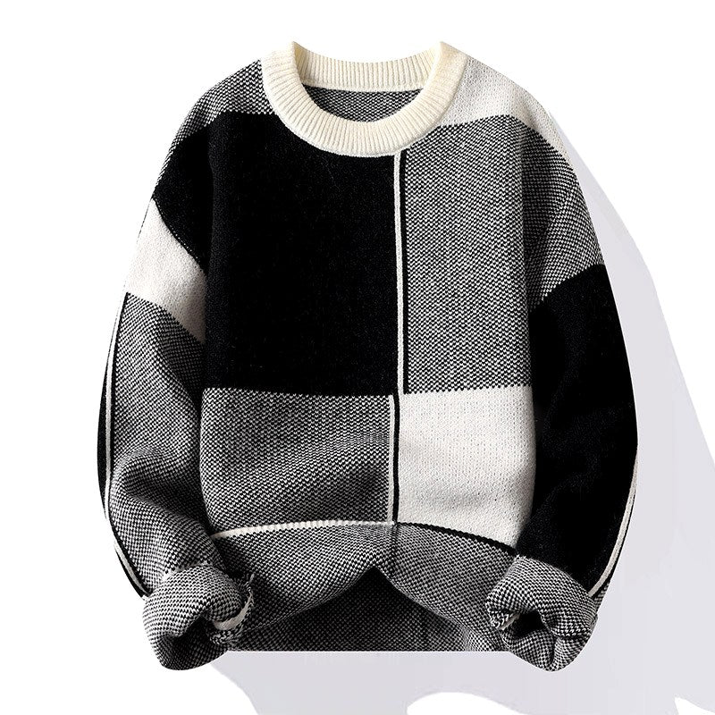 Dante - Men's Textured Color Block Pullover 4