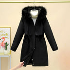 Daphne - Women's Fur Trim Hooded Parka Coat 2