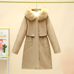 Daphne - Women's Fur Trim Hooded Parka Coat 4
