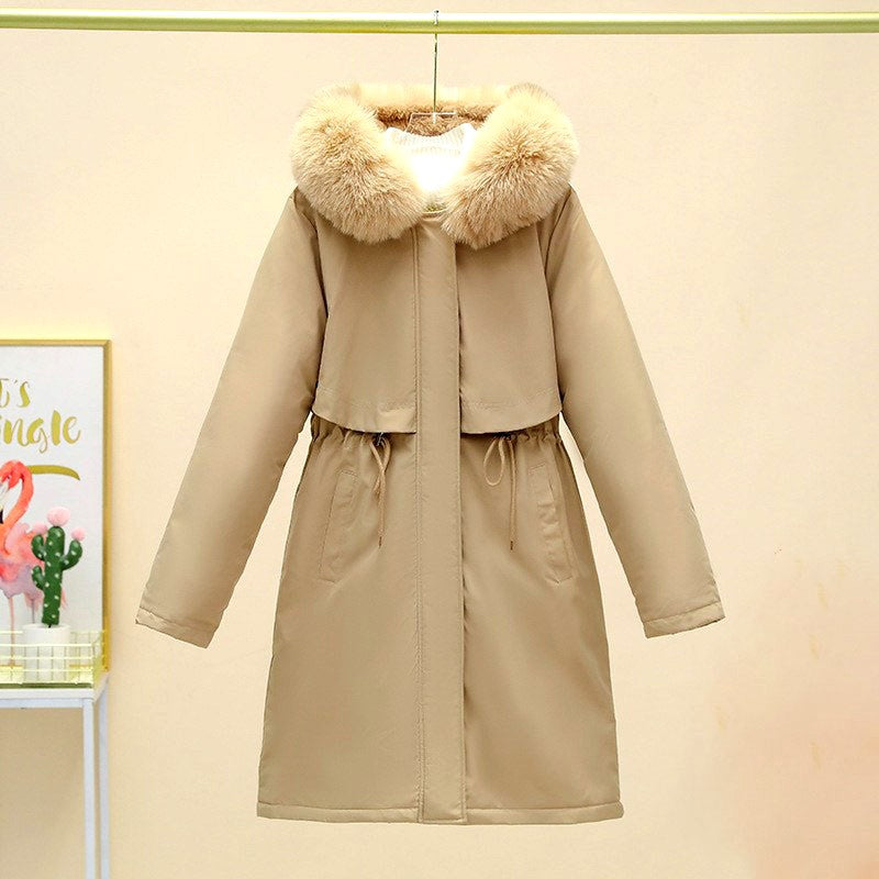 Daphne - Women's Fur Trim Hooded Parka Coat 4