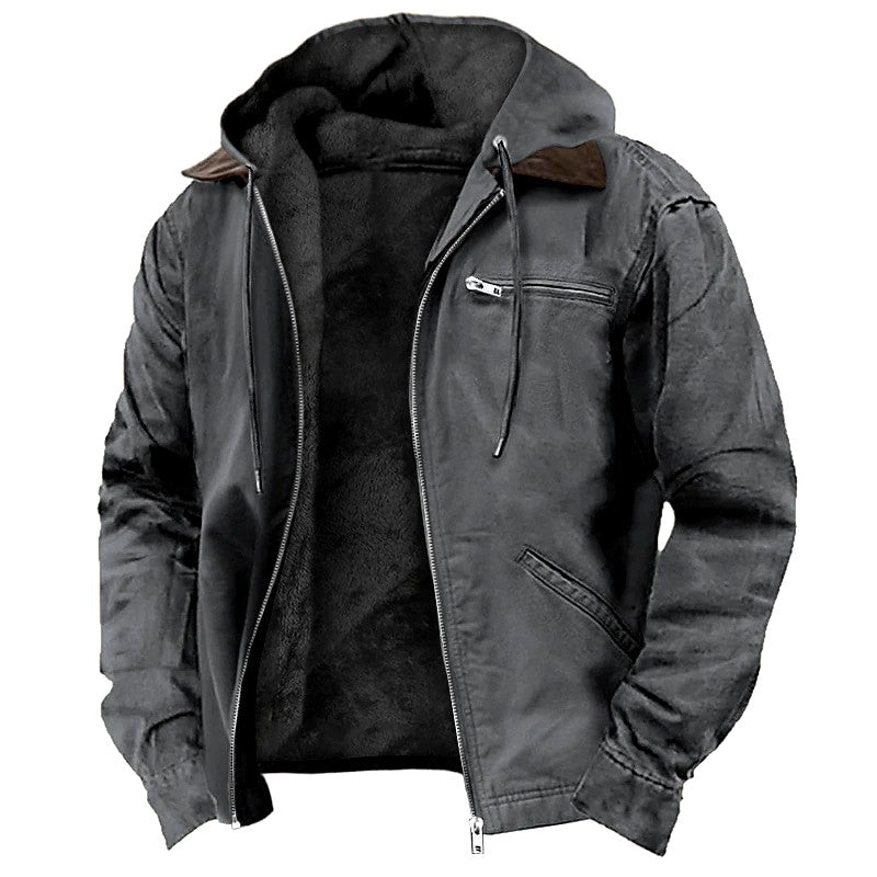 Darryl - Men's Fleece-Lined Hooded Winter Jacket 4