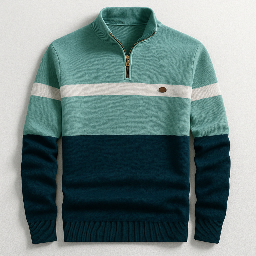 Dashiell - Men's Colorblock Quarter-Zip Pullover