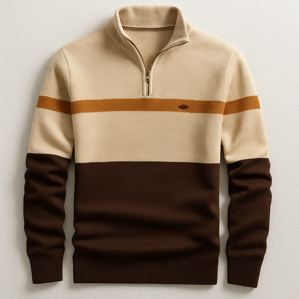 Dashiell - Men's Colorblock Quarter-Zip Pullover