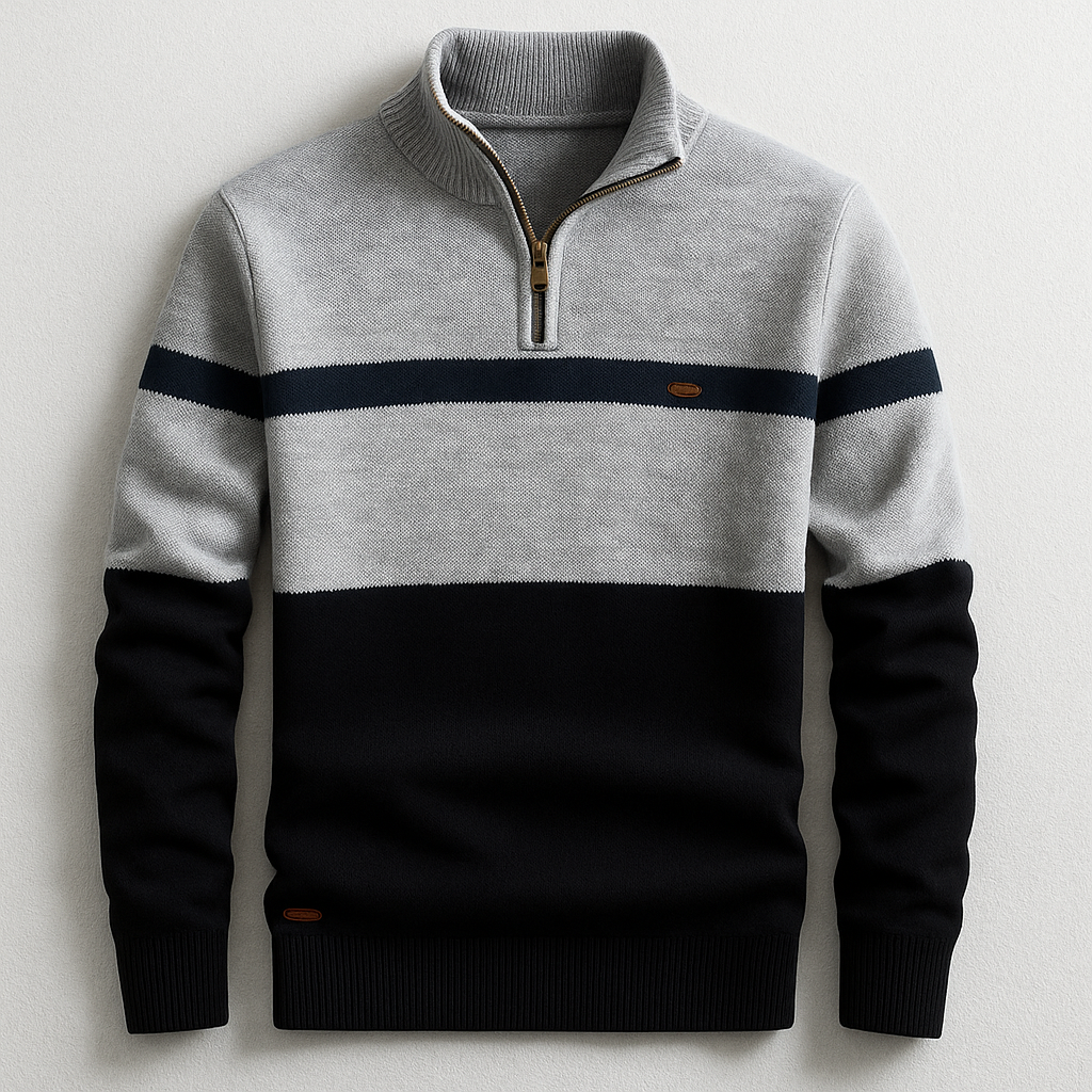 Dashiell - Men's Colorblock Quarter-Zip Pullover