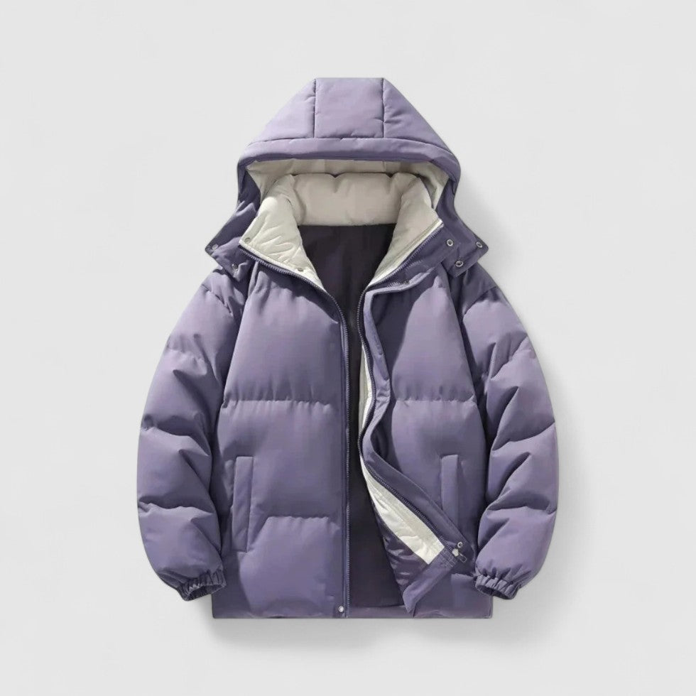 Dashiell - Men's Quilted Puffer Jacket with Removable Hood