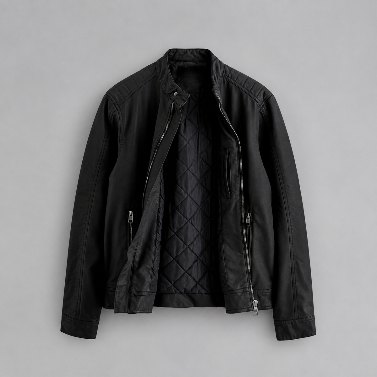 David - Men's Classic Stand-Collar Faux Suede Jacket 5
