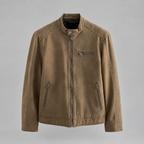 David - Men's Classic Stand-Collar Faux Suede Jacket 6