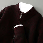 Dawson - Men's Wool Ribbed Zip-Neck Sweater 2