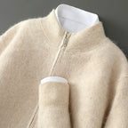 Dawson - Men's Wool Ribbed Zip-Neck Sweater 4