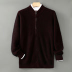 Dawson - Men's Wool Ribbed Zip-Neck Sweater 7