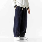 Declan - Men's Corduroy Drawstring Wide Leg Summer Pants 8