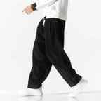 Declan - Men's Corduroy Drawstring Wide Leg Summer Pants 9