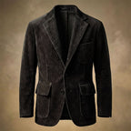 Denver - Men's Ribbed Corduroy Blazer with Notch Lapels