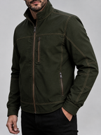 Denver - Men's Stand Collar Zip-Front Rain Jacket 4