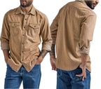 Dexter - Men's Denim Button-Up Shirt with Chest Pockets 3