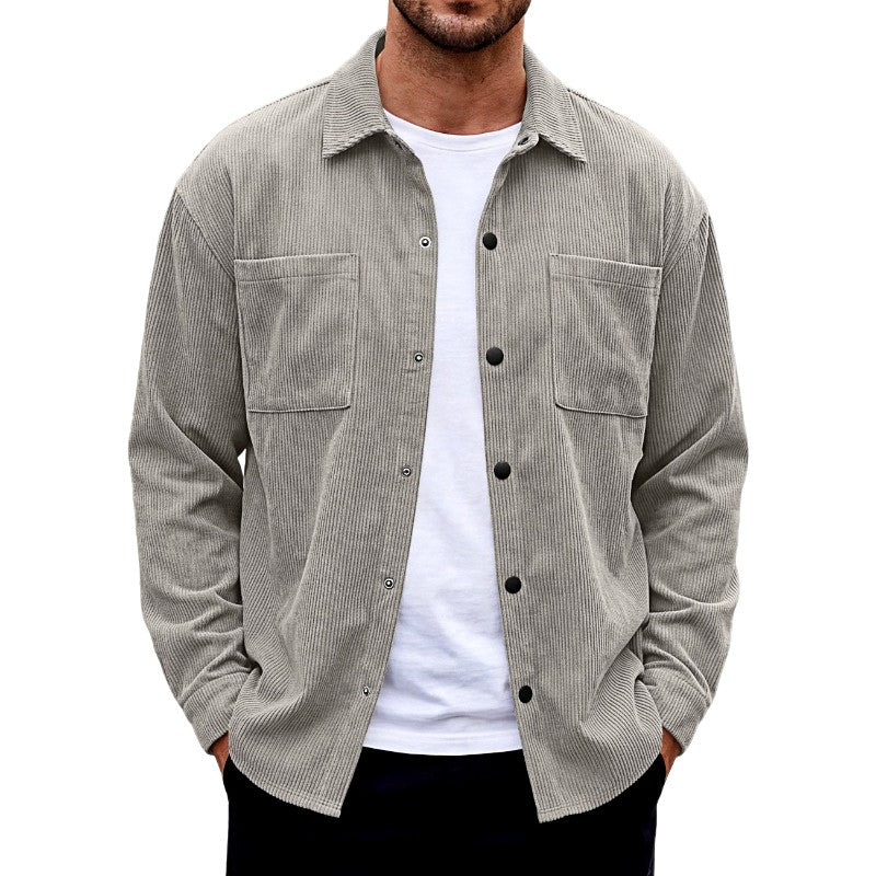 Dominic - Men's Corduroy Dual Pocket Jacket 11