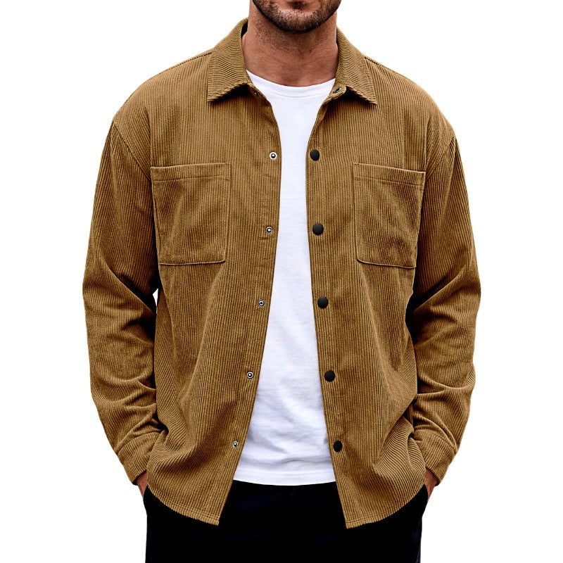 Dominic - Men's Corduroy Dual Pocket Jacket 12